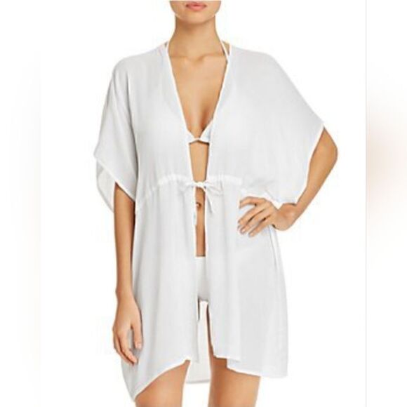 Bon Voyage White Sheer Coverup - Picture 1 of 8